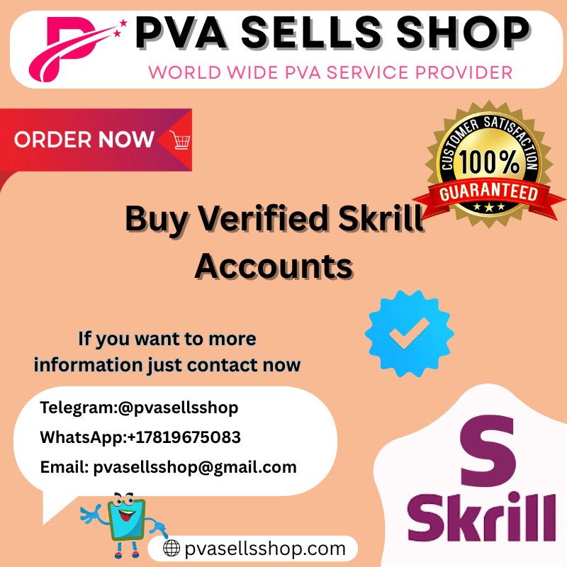 Buy Verified Skrill Accounts Best Quality Service 100... ...