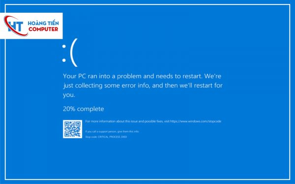 Máy tính bị lổi màn hình xanh - Sửa chửa máy tính - HOÀNG TIẾN COMPUTER