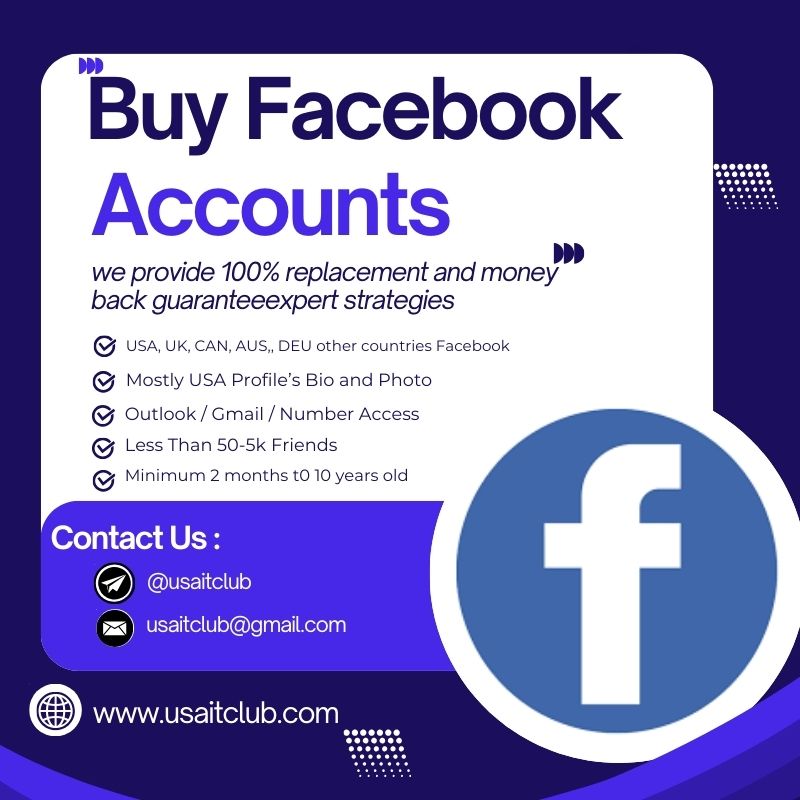 Buy old Facebook Accounts - %Verified & Instant Delivery%