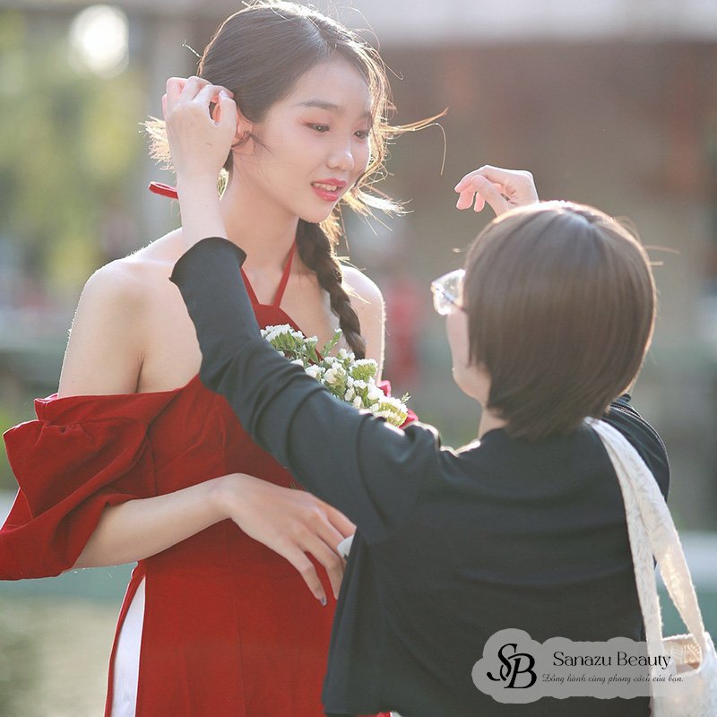 Makeup chụp ảnh ngoài trời theo concept riêng - Sanazu Beauty