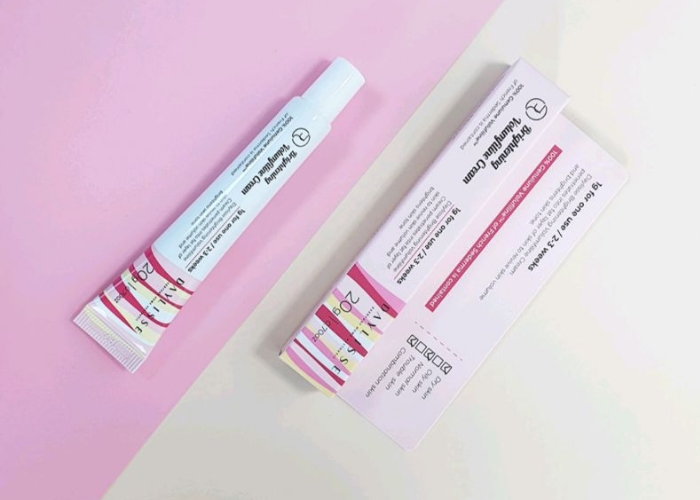 Review kem dưỡng trắng Volumfiline có săn da căng bóng không ?