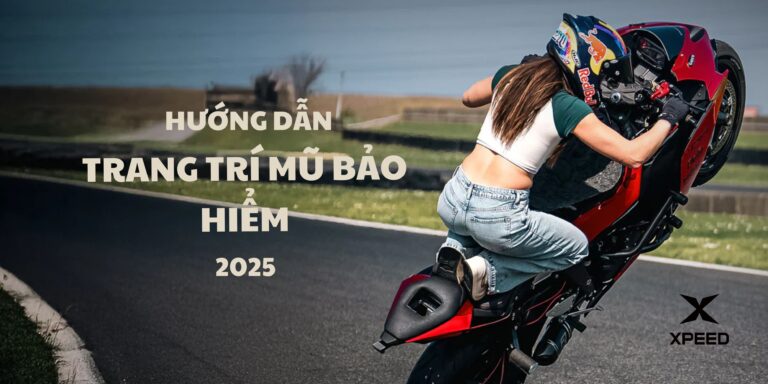 Tham khảo cách trang trí mũ bảo hiểm hiện đại mới nhất 2025