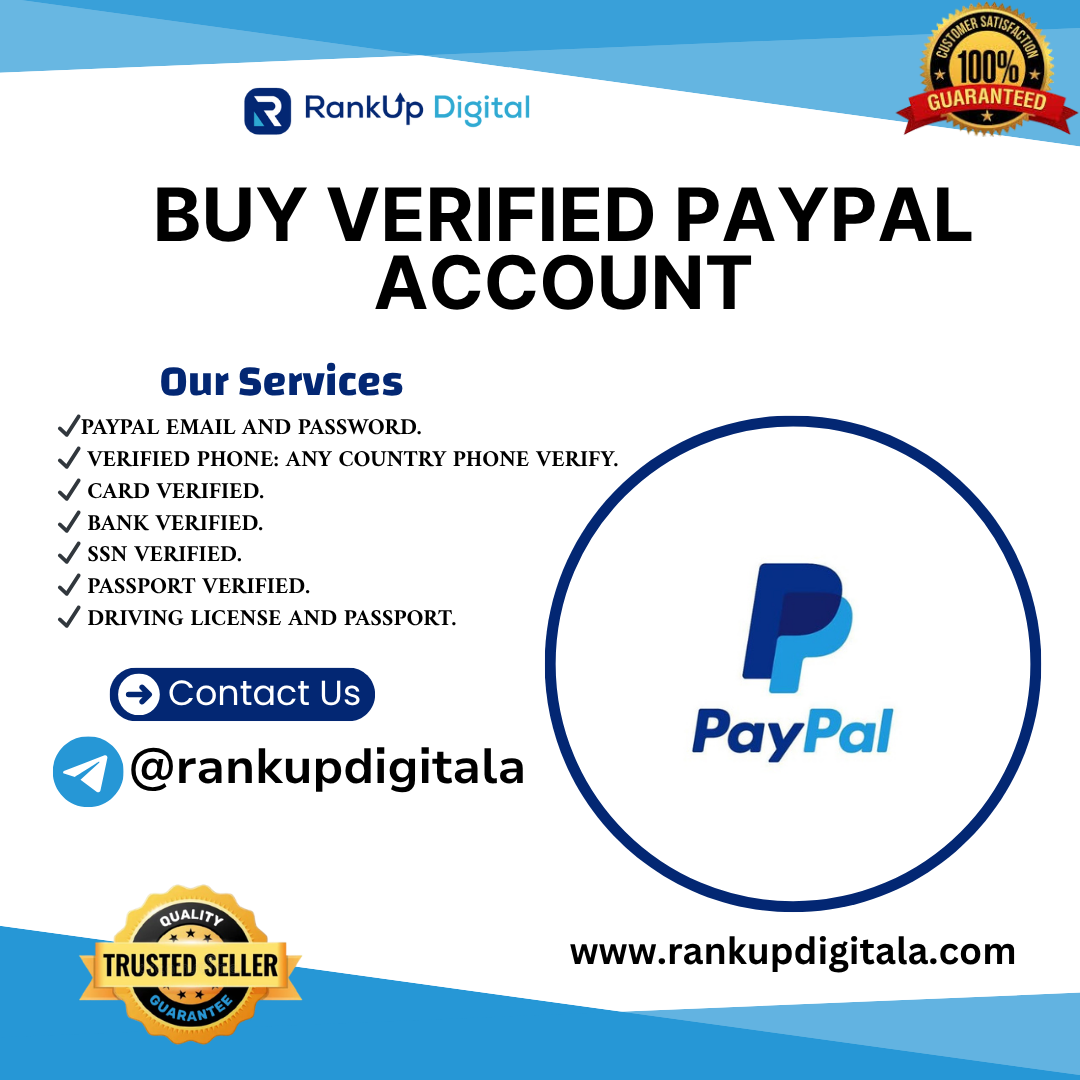 Buy Verified PayPal Account - RankUp Digital is Banking, Crypto accounts, Reviews and Digital Marketing service Provider Agency.