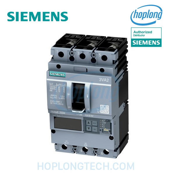 MCCB 3VA2463-5JP42-0AA0 Siemens - 4P, 63A, 400VAC, 55kA