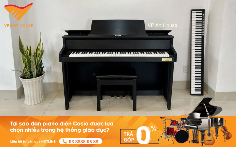 Tại Sao Đàn Piano Điện Casio Được Lựa Chọn Nhiều Trong Hệ Thống Giáo Dục?