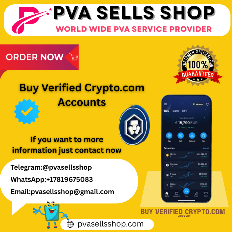 Buy Verified Crypto.com Accounts 100% Verified,Card Active