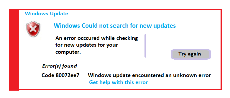 Fix: Windows Update Error Code 80072ee7