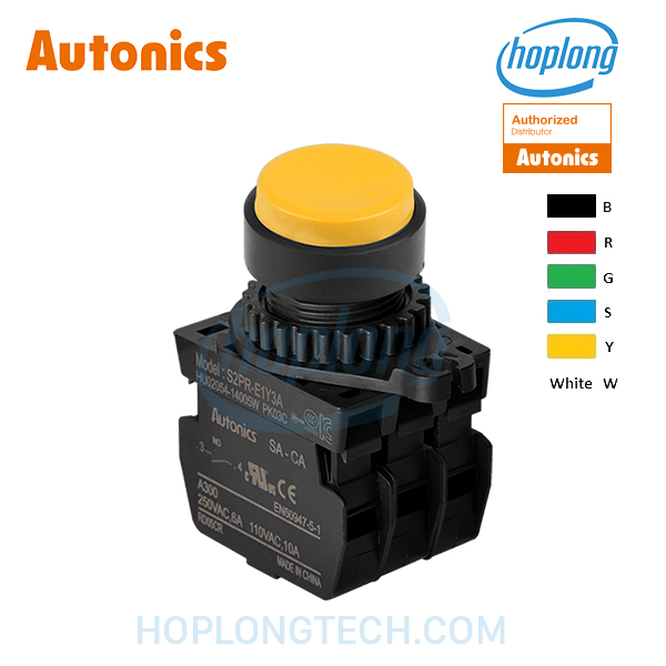S2PR-E1G3BM Autonics - Phi 22/25 - (3NC) - Xanh lá