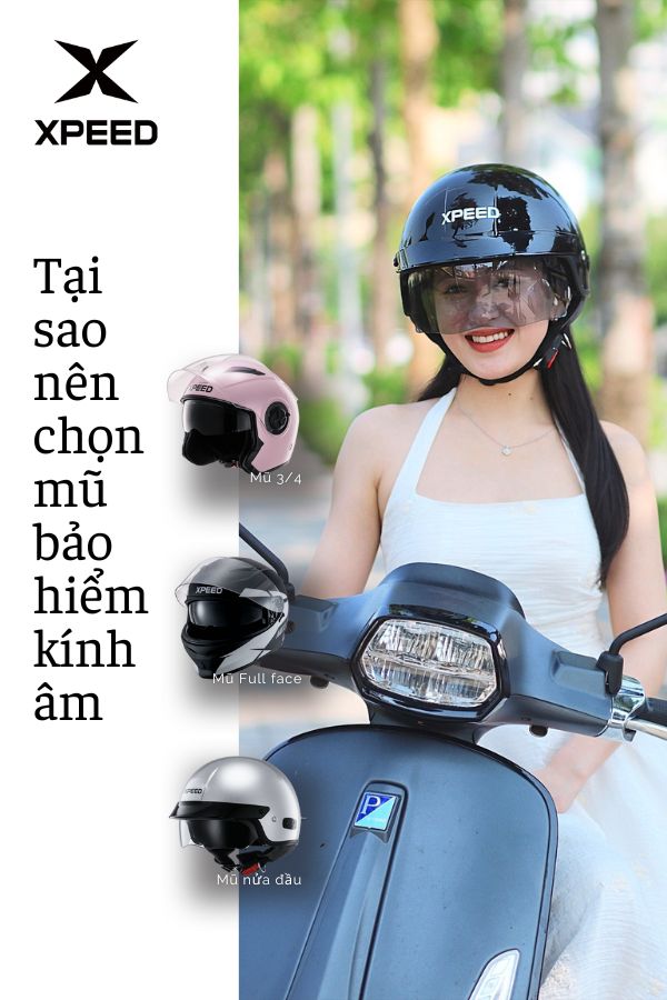 Tại sao nên chọn mũ bảo hiểm kính âm cho chuyến đi của bạn