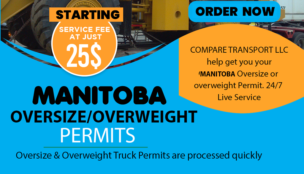 Manitoba Oversize Permits | Manitoba Overweight Permits | Manitoba Search Trip fuel | Compare Transport LLC