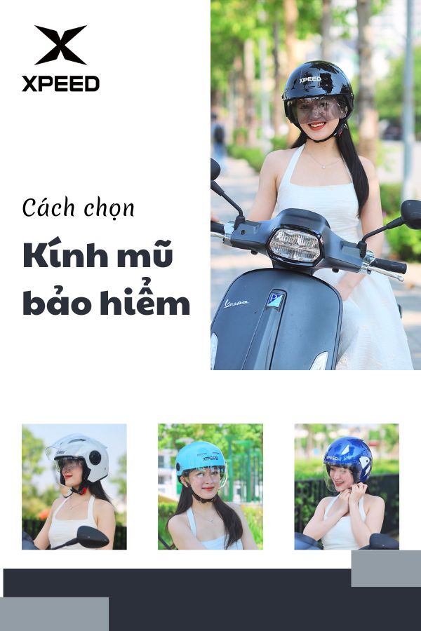 Hướng dẫn cách chọn kính mũ bảo hiểm đúng chuẩn cho từng loại mũ