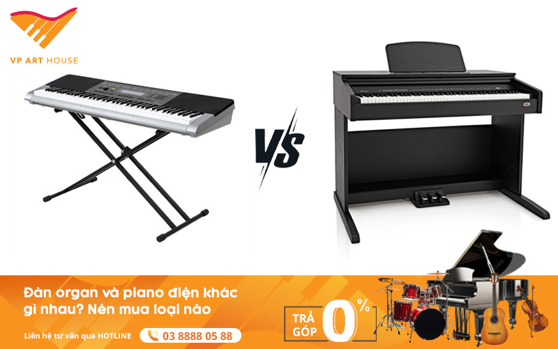 Đàn Organ Và Piano Điện Khác Gì Nhau? Nên Mua Loại Nào?