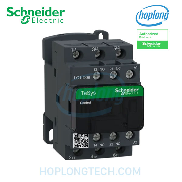 Contactor LC1D09EHE Schneider - 3P - 9A - 48-130VAC/DC