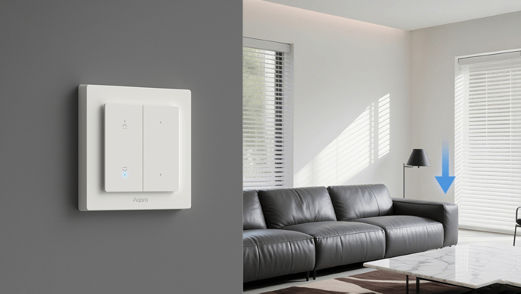 Công tắc rèm Aqara Shutter Switch H2 EU hỗ trợ đa giao thức