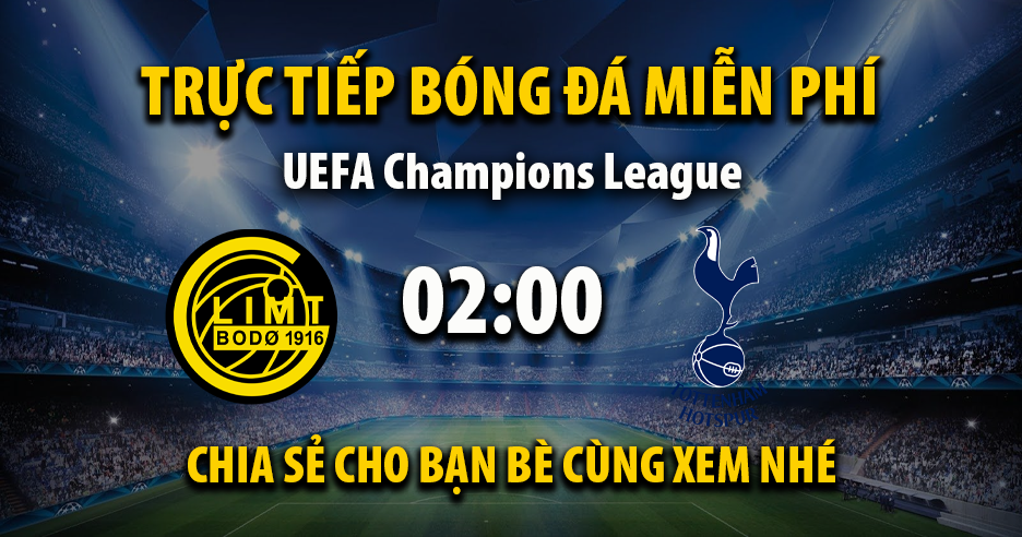 Link Trực tiếp Bodo Glimt vs Tottenham ngày 01/10/2025 vào lúc 00:02 - Xoilac Link