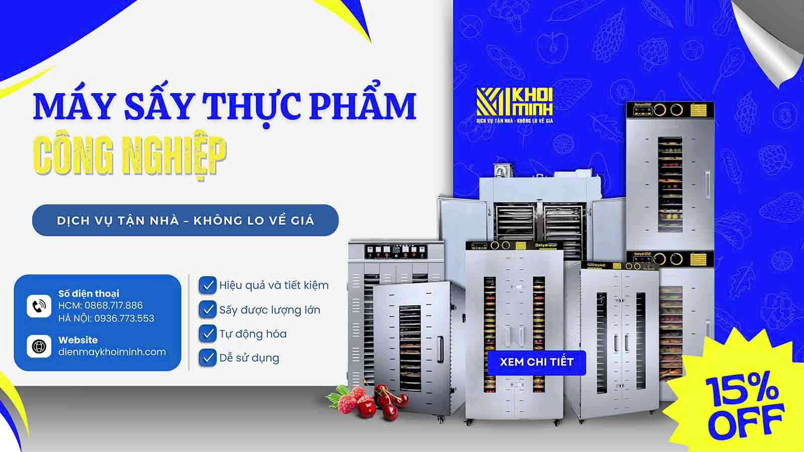 Máy Sấy Thực Phẩm Công Nghiệp Nhiều Mẫu, Ưu Đãi Tháng 9