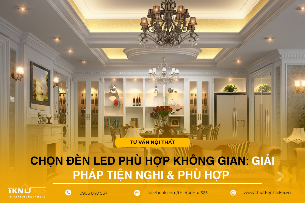 Bí Quyết Chọn Đèn LED Phù Hợp Không Gian & Tiện Nghi