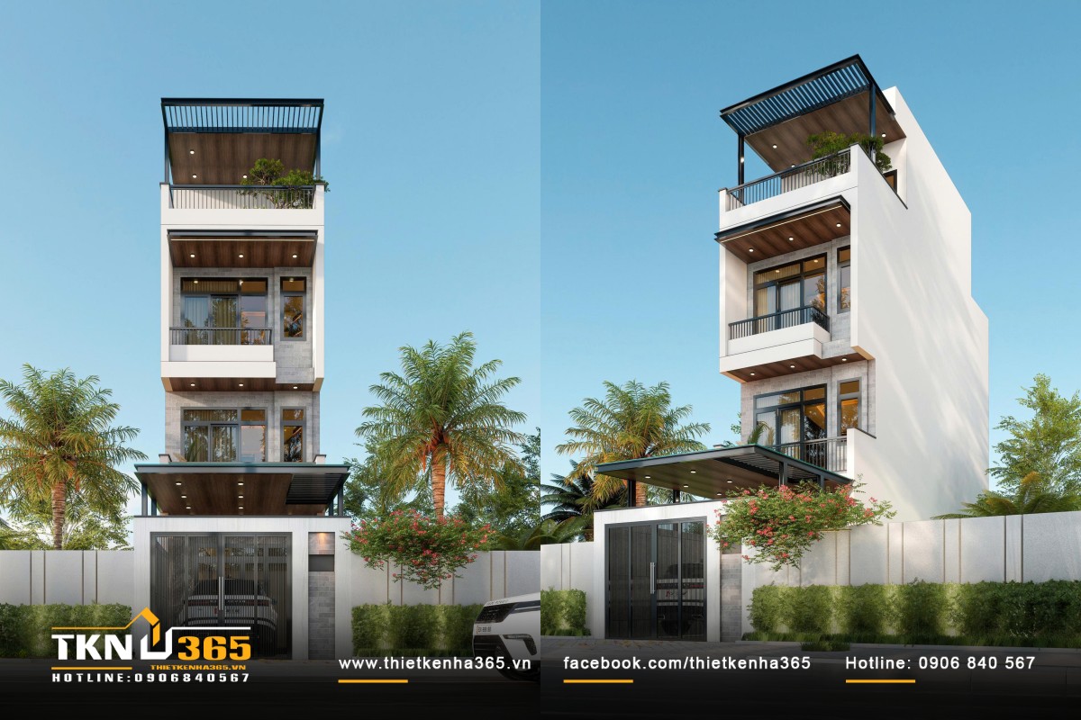 Thiết kế nhà phố 4 tầng - Một chốn về, một điểm khởi đầu cho đam mê