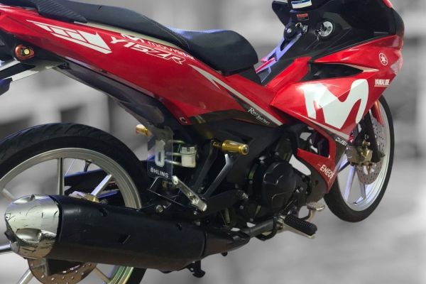 Tem rời xe Exciter 150 mẫu Movistar đen trắng -         Nguyễn Decal - Chuyên Dán Keo Xe Design Tem Xe Decal Tem Xe Nguyễn Decal