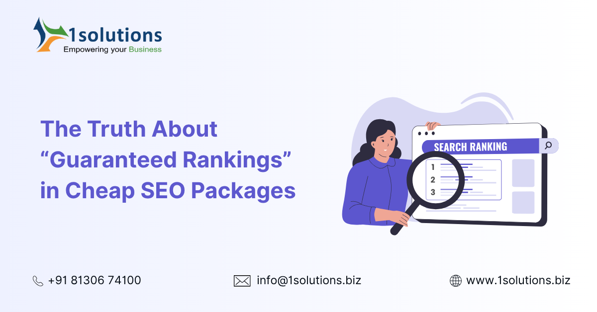 The Truth About ‘Guaranteed Rankings’ in Cheap SEO Packages - ezine articles