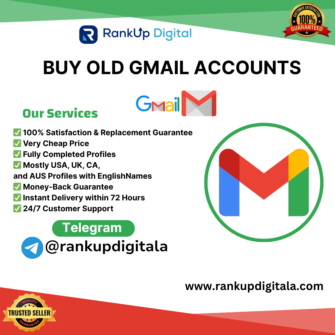 Buy Old Gmail Accounts | 100% Satisfaction