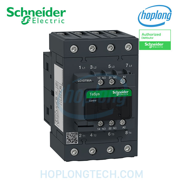 Contactor LC1DT80AED Schneider - 4P - 80A - 48VDC