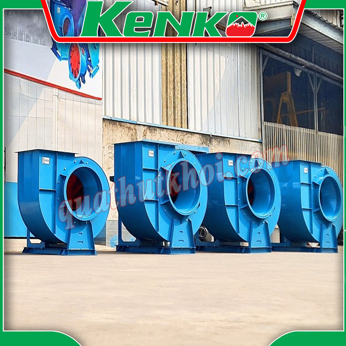 Quạt ly tâm hút khói chữa cháy 2 tốc độ 15KW 20HP KENKO