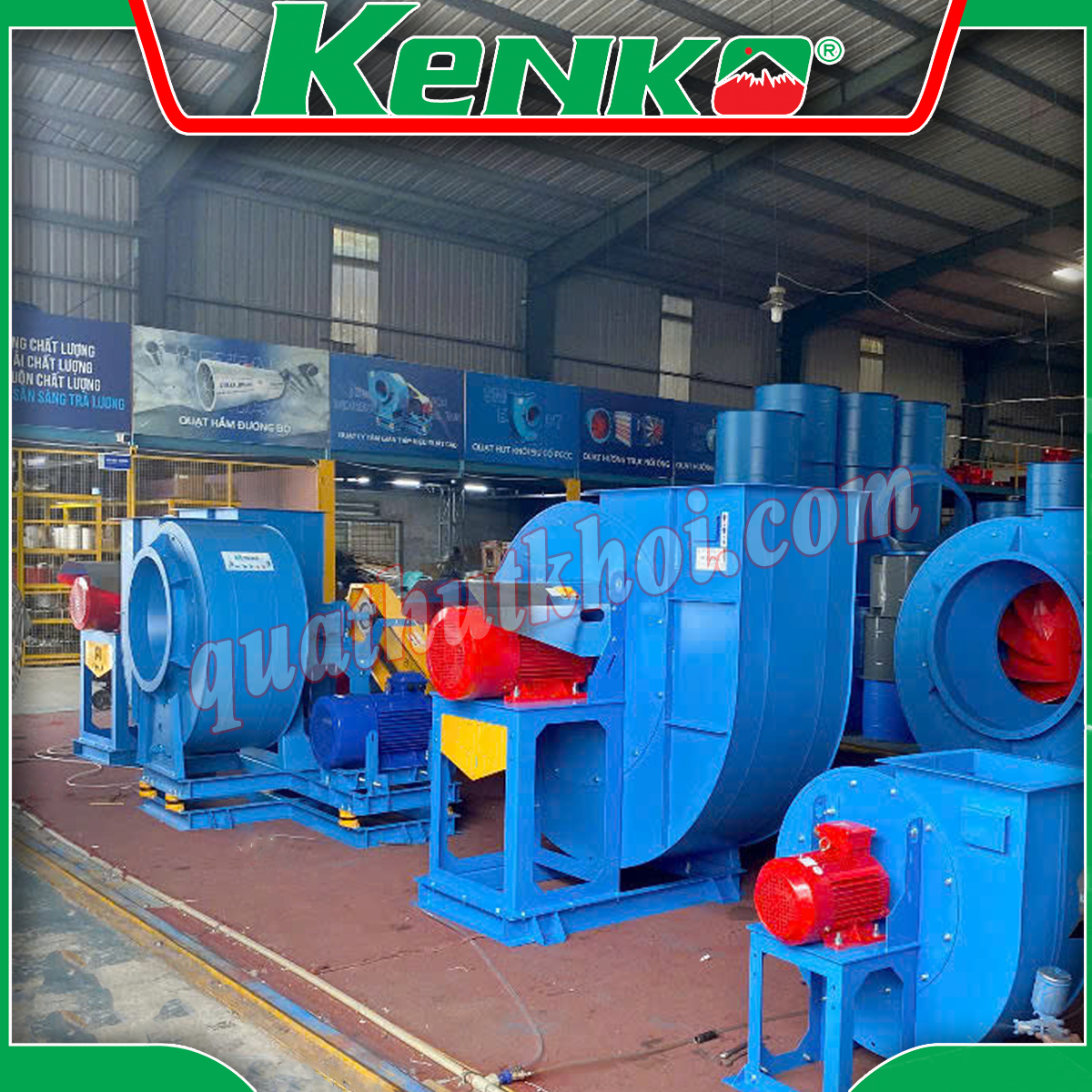 Quạt ly tâm hút khói chữa cháy 2 tốc độ 2.2KW 2HP KENKO