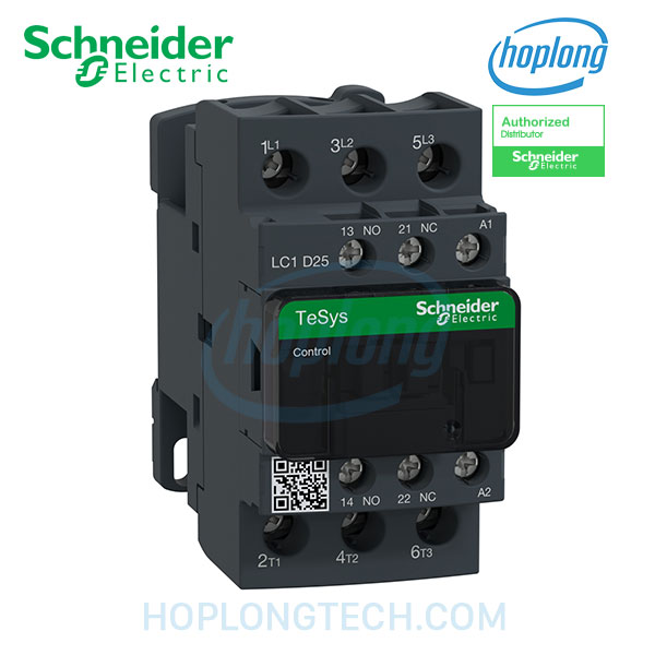 Contactor LC1D25UD Schneider - 3P - 25A - 250VDC