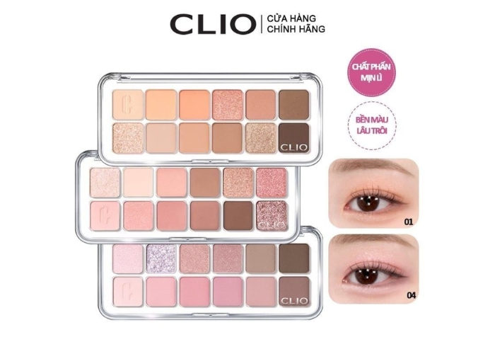 CLIO Bảng Mắt Pro Air 20 Màu với 12 sắc thái trang điểm mắt có thực sự tốt?
