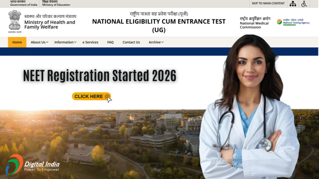 NEET Registration Started 2026: Complete Guide for Medical Aspirants - Choose Your Best Education Destination!!