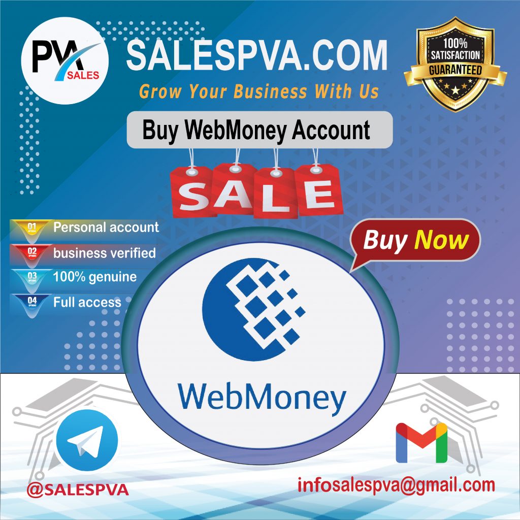 Buy Verified WebMoney Account - fully kyc verified