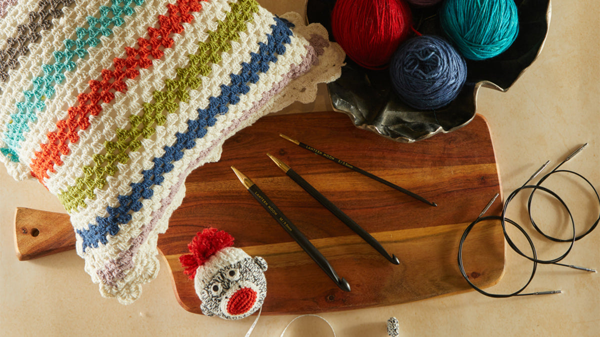 Tunisian Crochet Hooks with Cables | Lantern Moon
