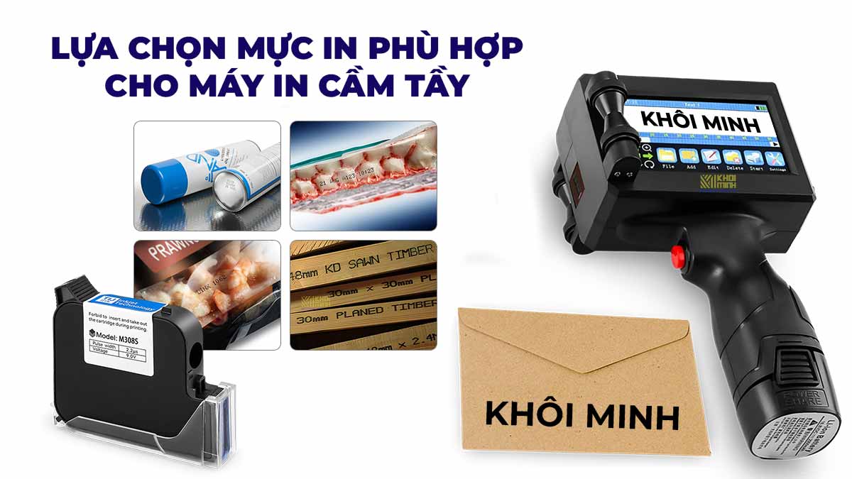 Lựa chọn mực in phù hợp với chất liệu và máy in date