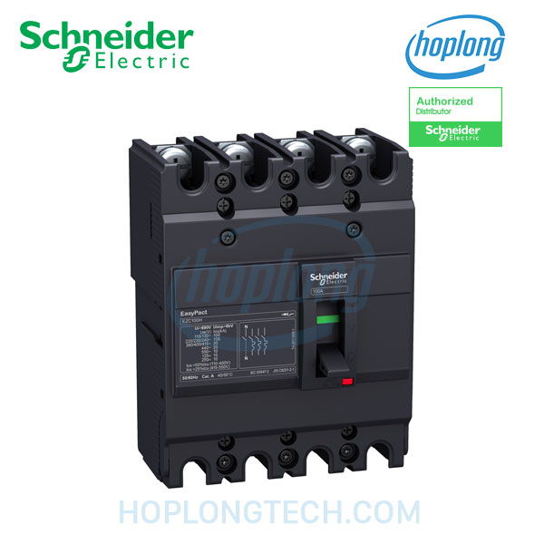 EZC100H4063 Schneider - EZC100 Series - 4P - 63A - 380-440VAC