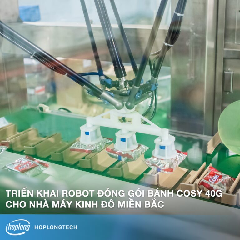 Hợp Long triển khai robot đóng gói bánh cho Kinh Đô: An toàn tối đa – Tối ưu tới 150 gói/phút