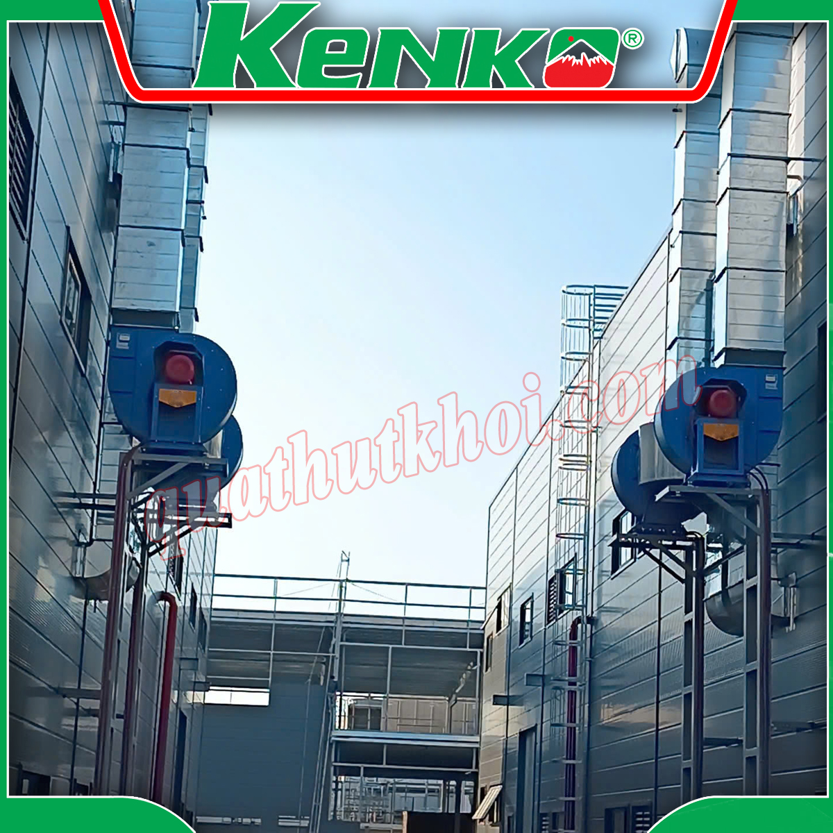 Quạt ly tâm hút khói chữa cháy 10HP KENKO 7.5KW KEC-FF-7