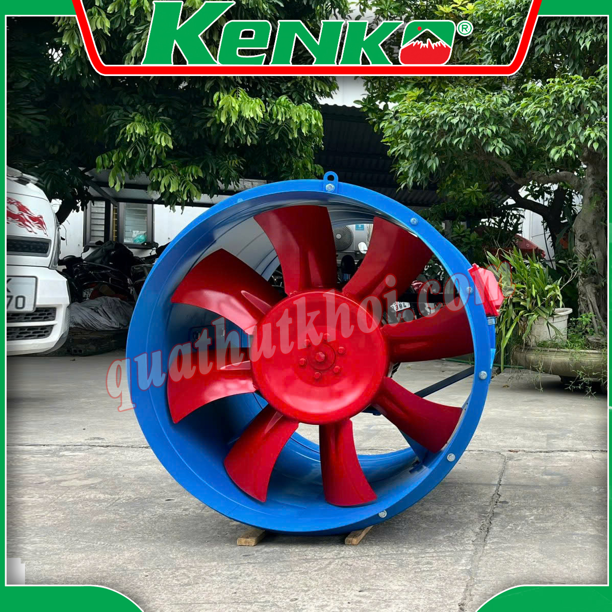 Quạt hướng trục hút khói chữa cháy 1.1KW 1.5HP KENKO