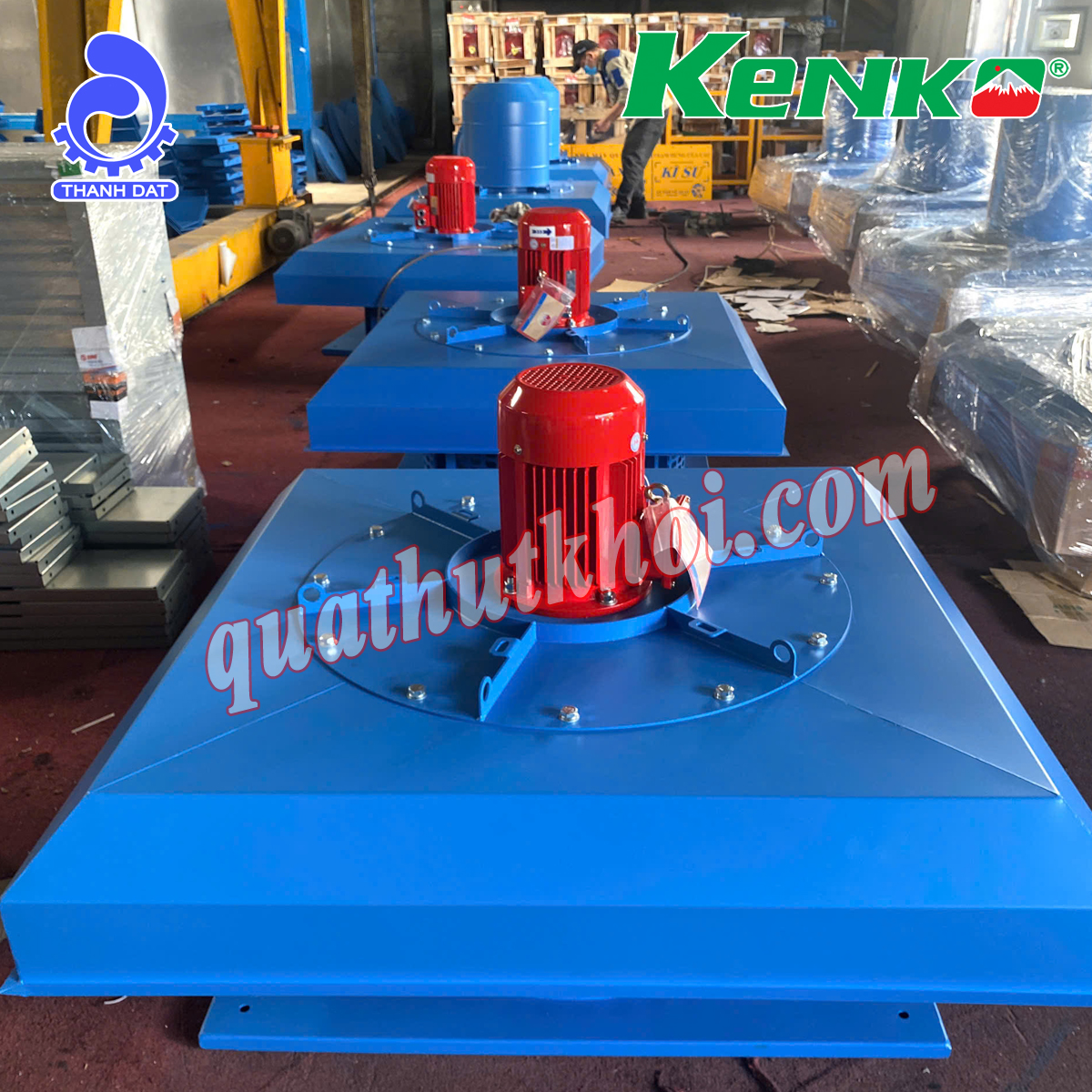 Quạt ly tâm gắn mái hút khói chữa cháy 1.5KW