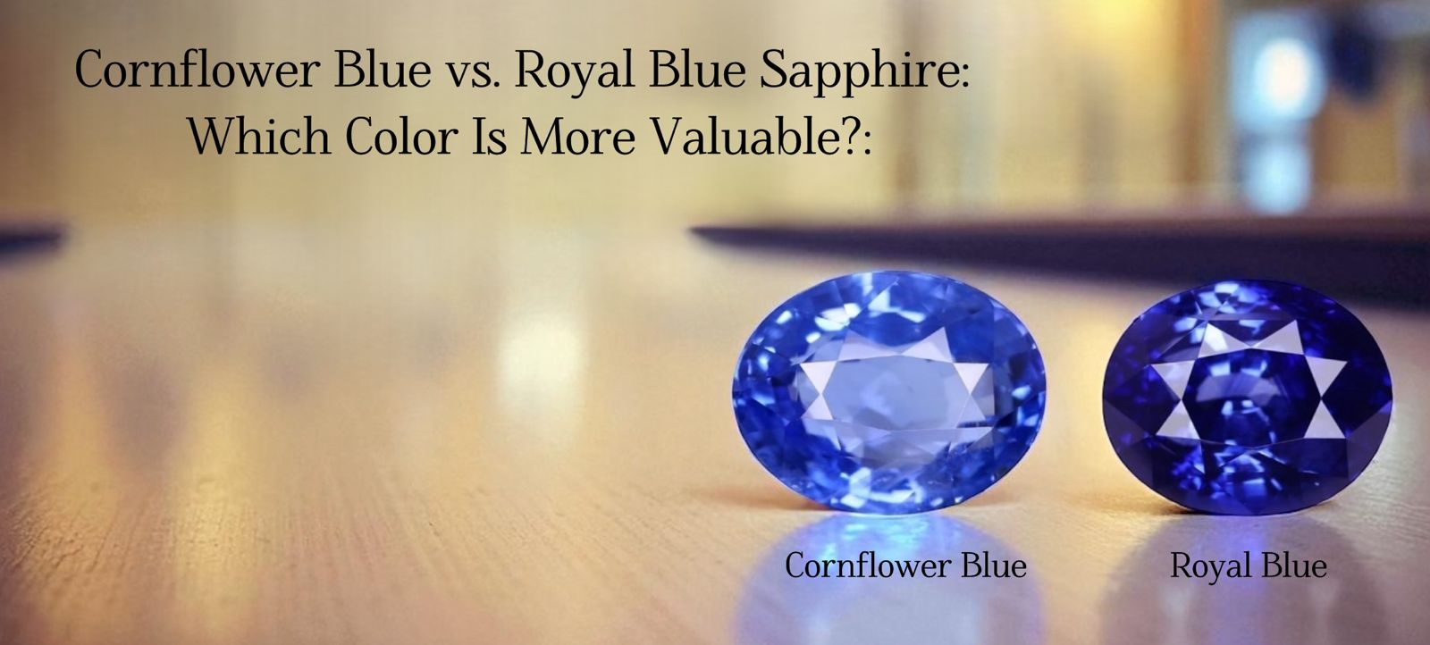Cornflower vs Royal Blue Sapphire Value