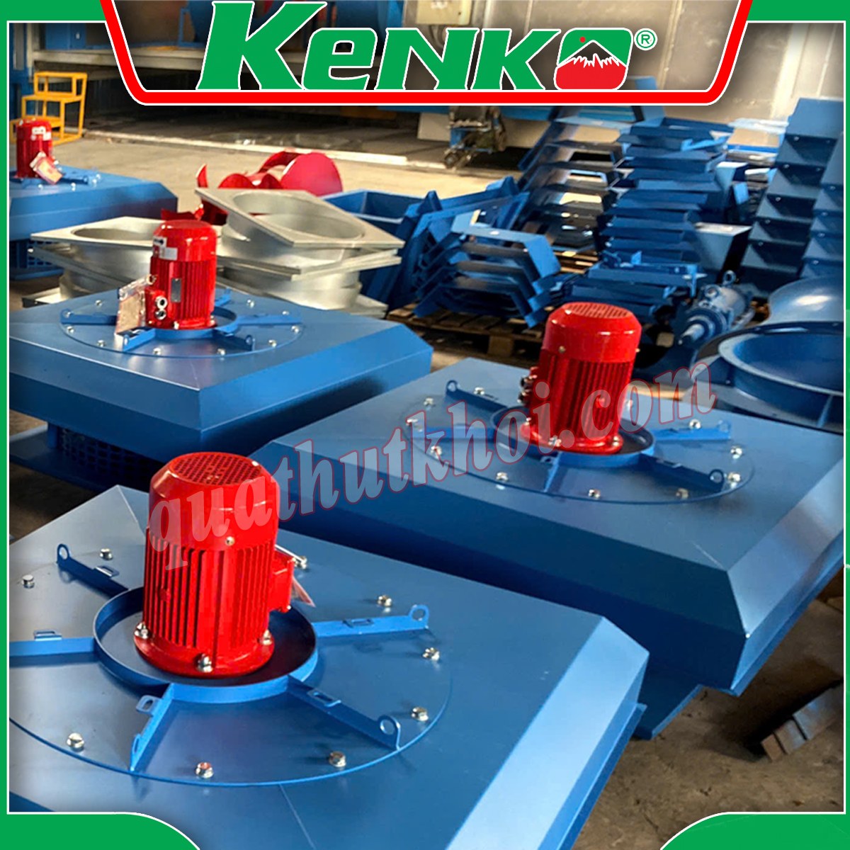 Quạt ly tâm gắn mái hút khói chữa cháy 2.2KW KENKO