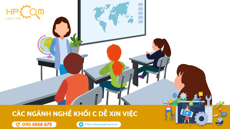 Các Ngành Nghề Khối C Dễ Xin Việc, Thu Nhập Ổn Định