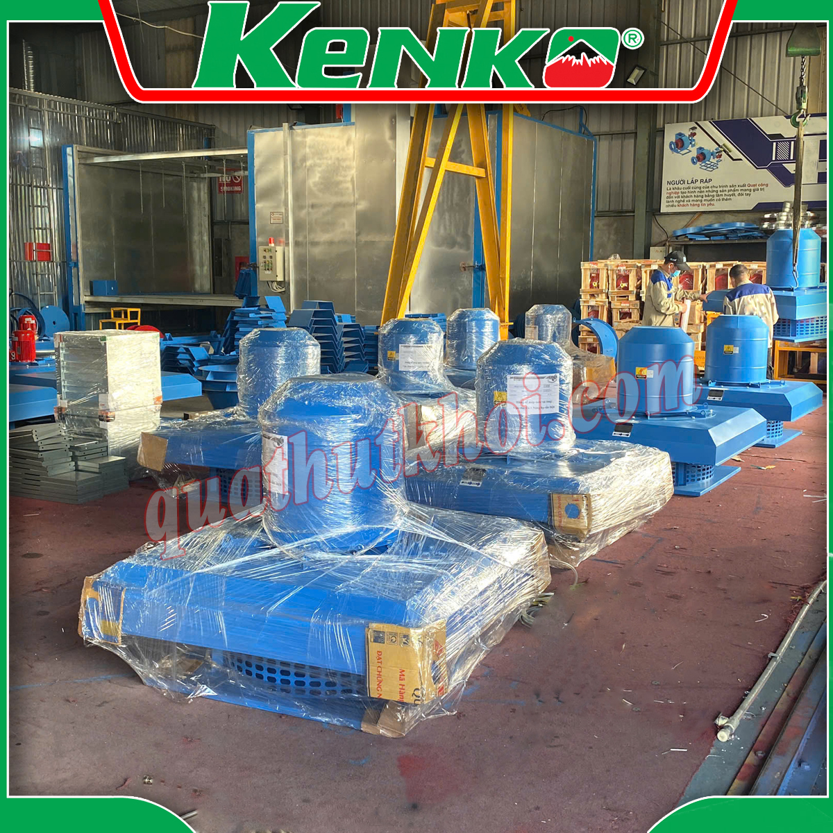 Cấu tạo của quạt ly tâm gắn mái hút khói KENKO