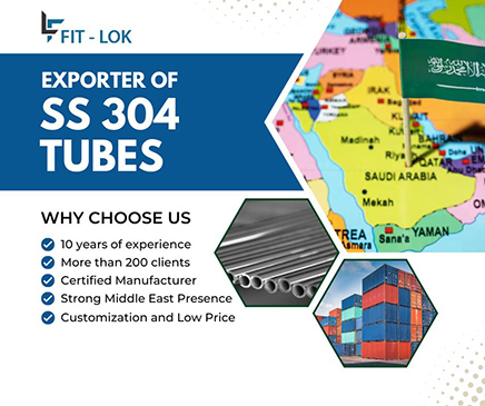 Stainless Steel 304 Tube | ASME SA213 TP304 Tube supplier in India