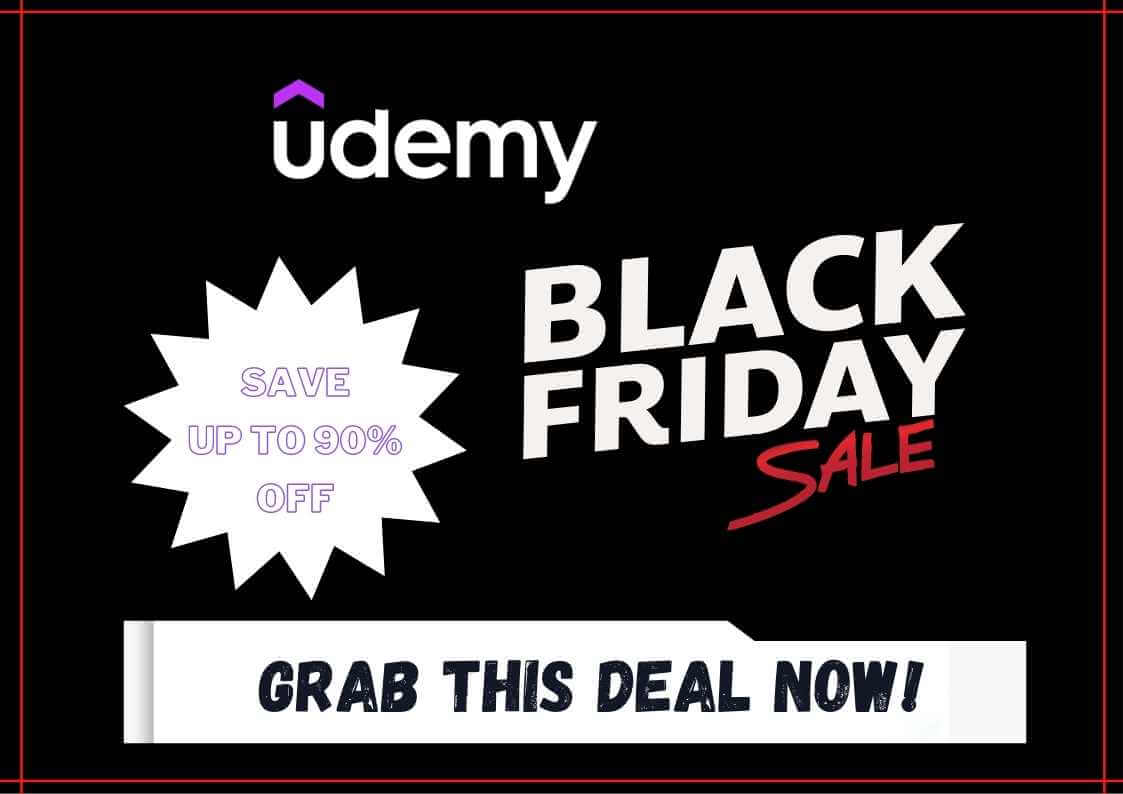 Udemy Black Friday Sale 2025 – Save Up to 95% on Courses