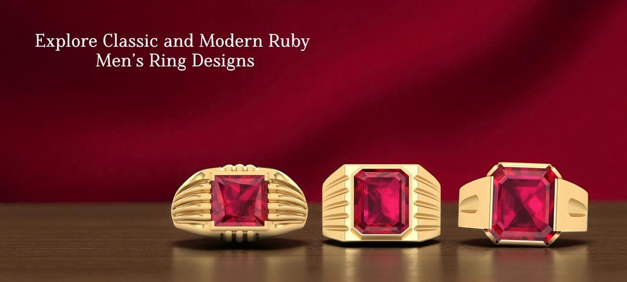 Modern Men’s Ruby Ring Designs