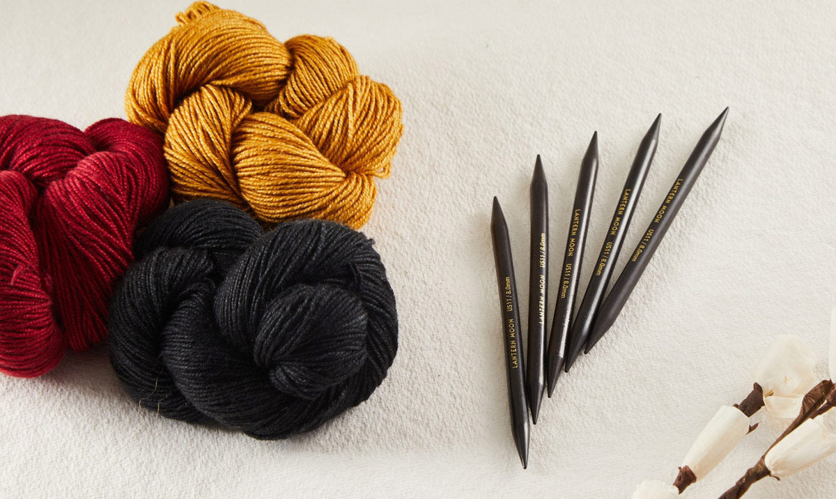 How to Knit Mittens with Double-Pointed Needles | Lantern Moon