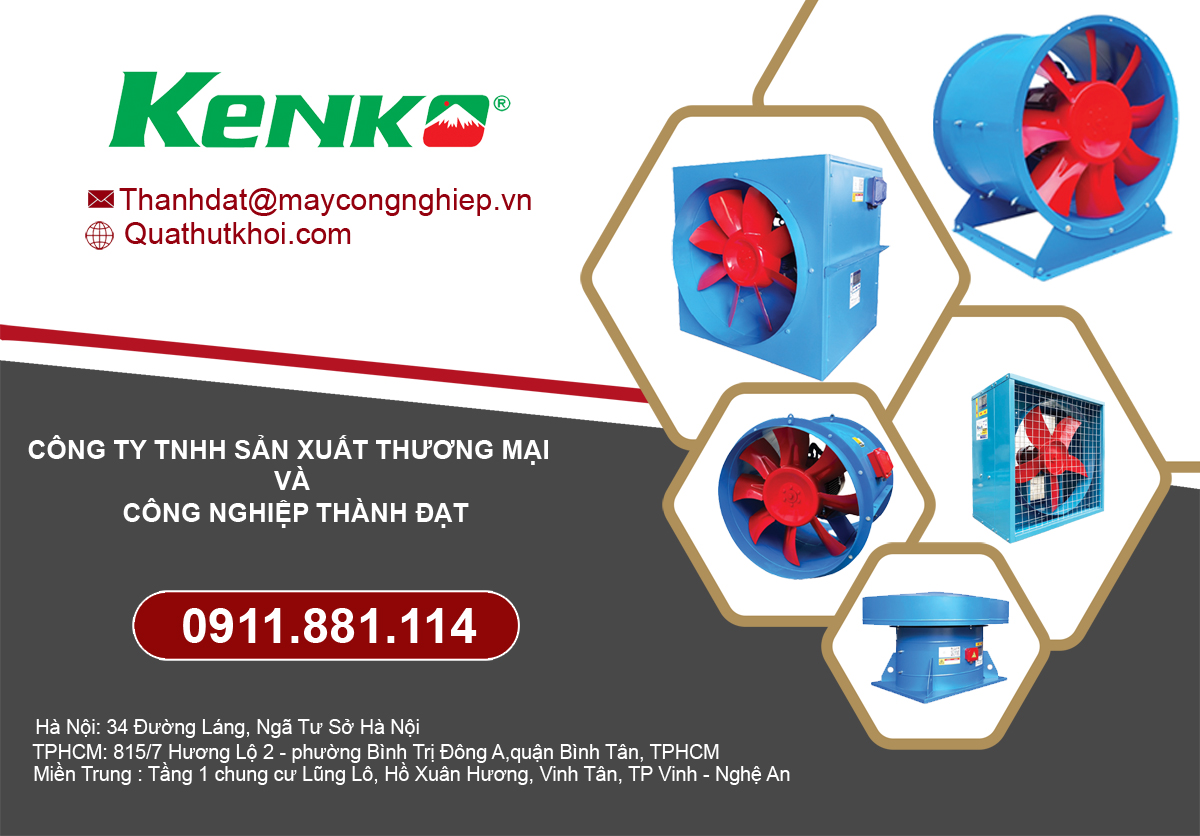 Ưu nhược điểm của quạt hướng trục hút khói trực tiếp