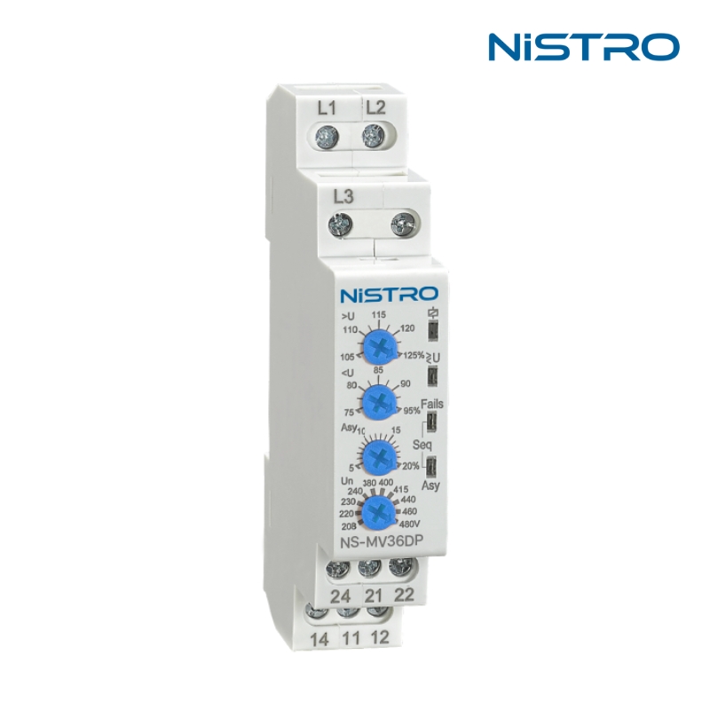 Bảo vệ pha NS-MV36DP NiSTRO - Type 3 pha - 2C/O - 480V