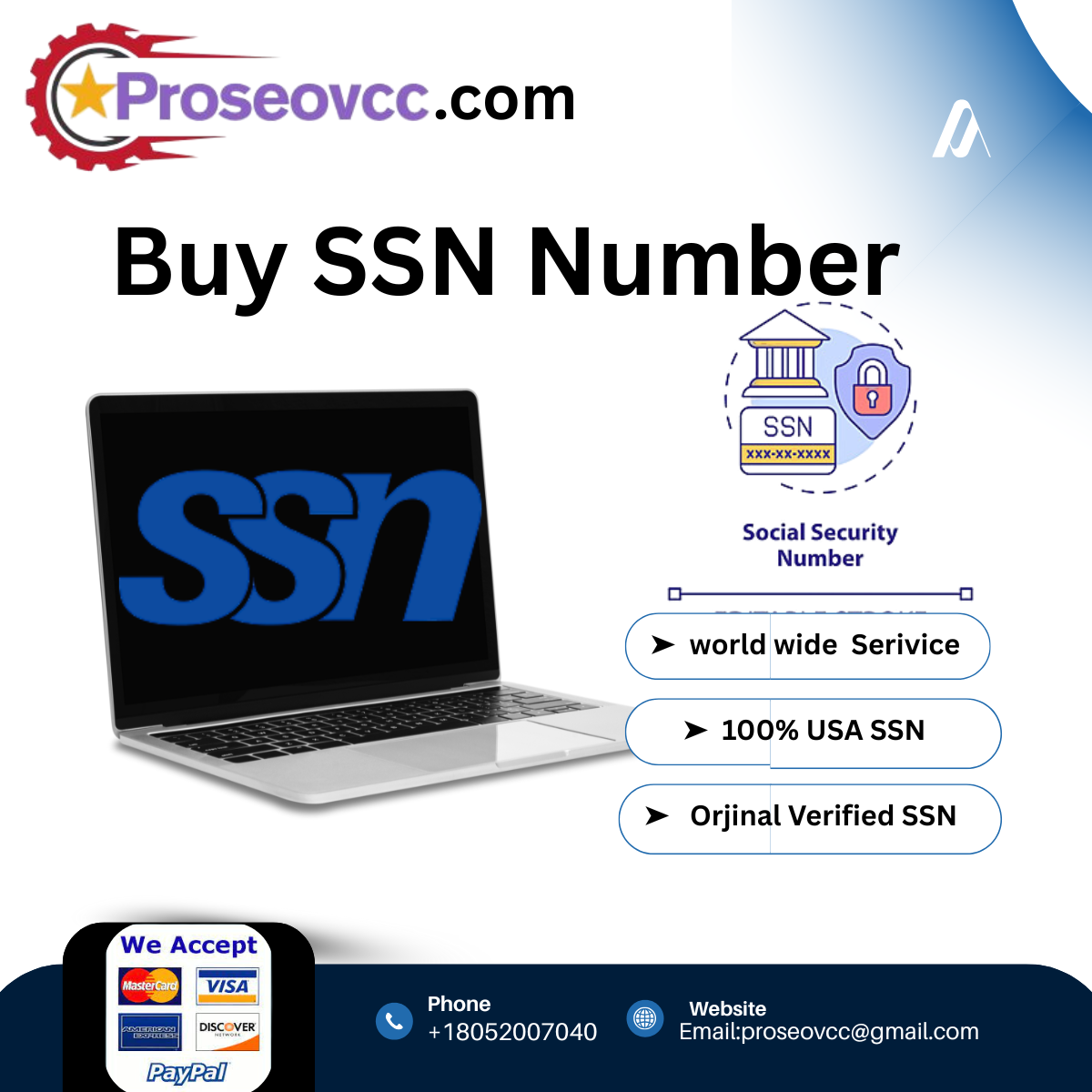 Buy SSN Number - 100% legit and verified